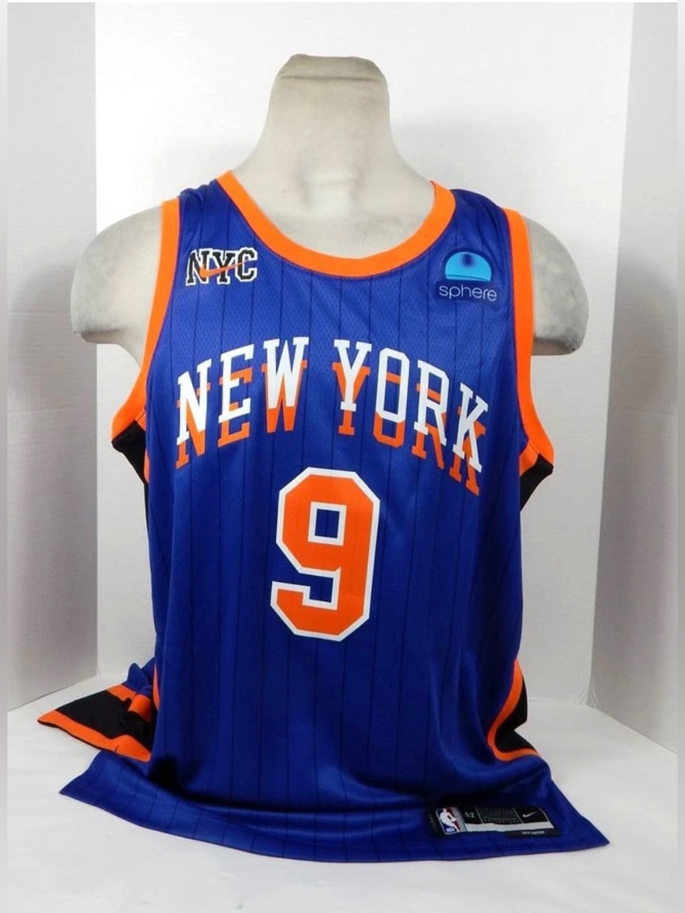 Nike New York Knicks #9 Barrett City Edition Swingman Basketball Jersey 52 XL
